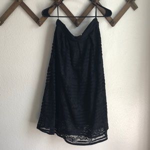 Francesca’s high wasted A-line lace skirt